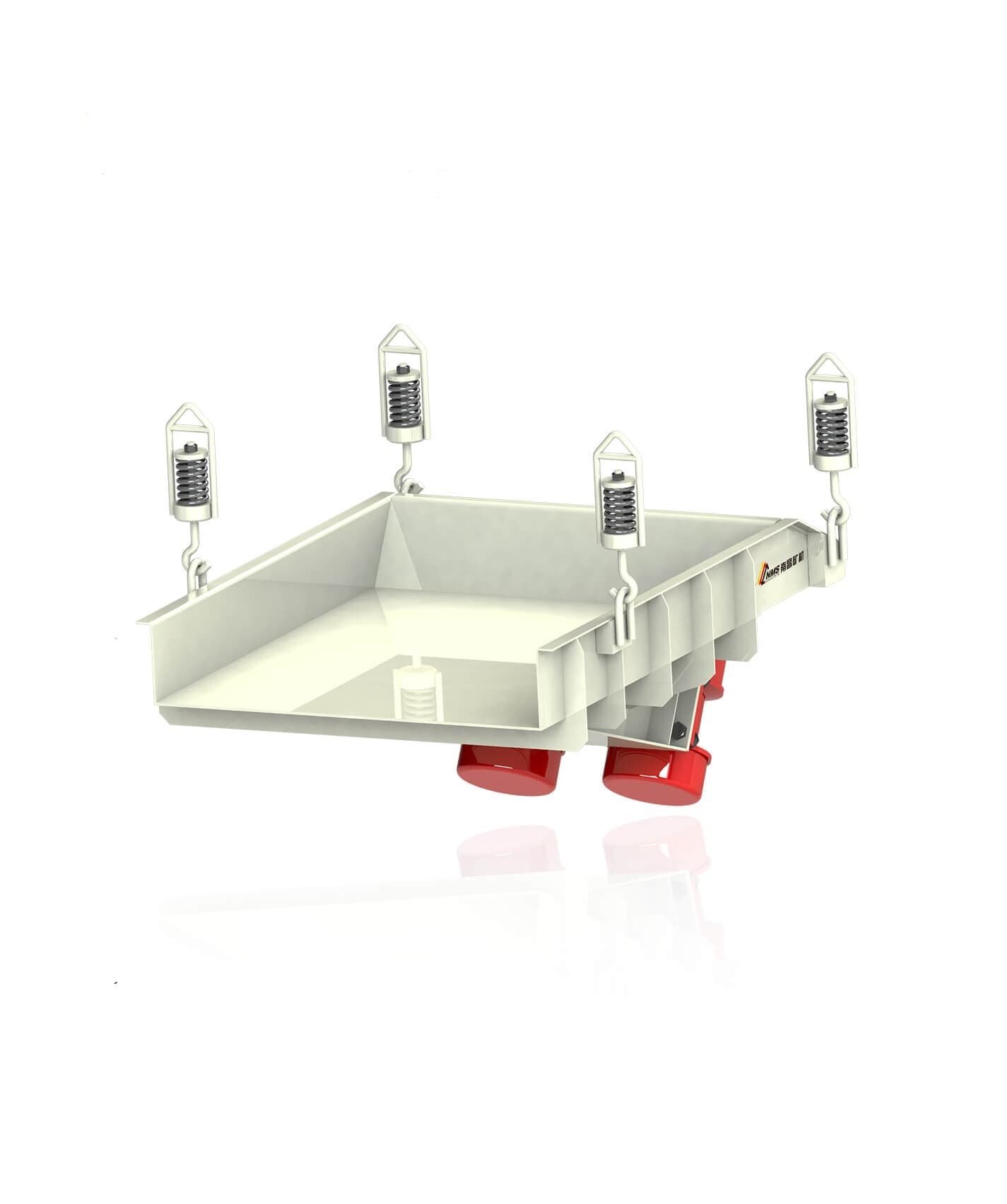 GZG Self-Synchronization Pan Feeder - Self-synchronizing inertial vibrating pan feeder for continuous or metered material feed.