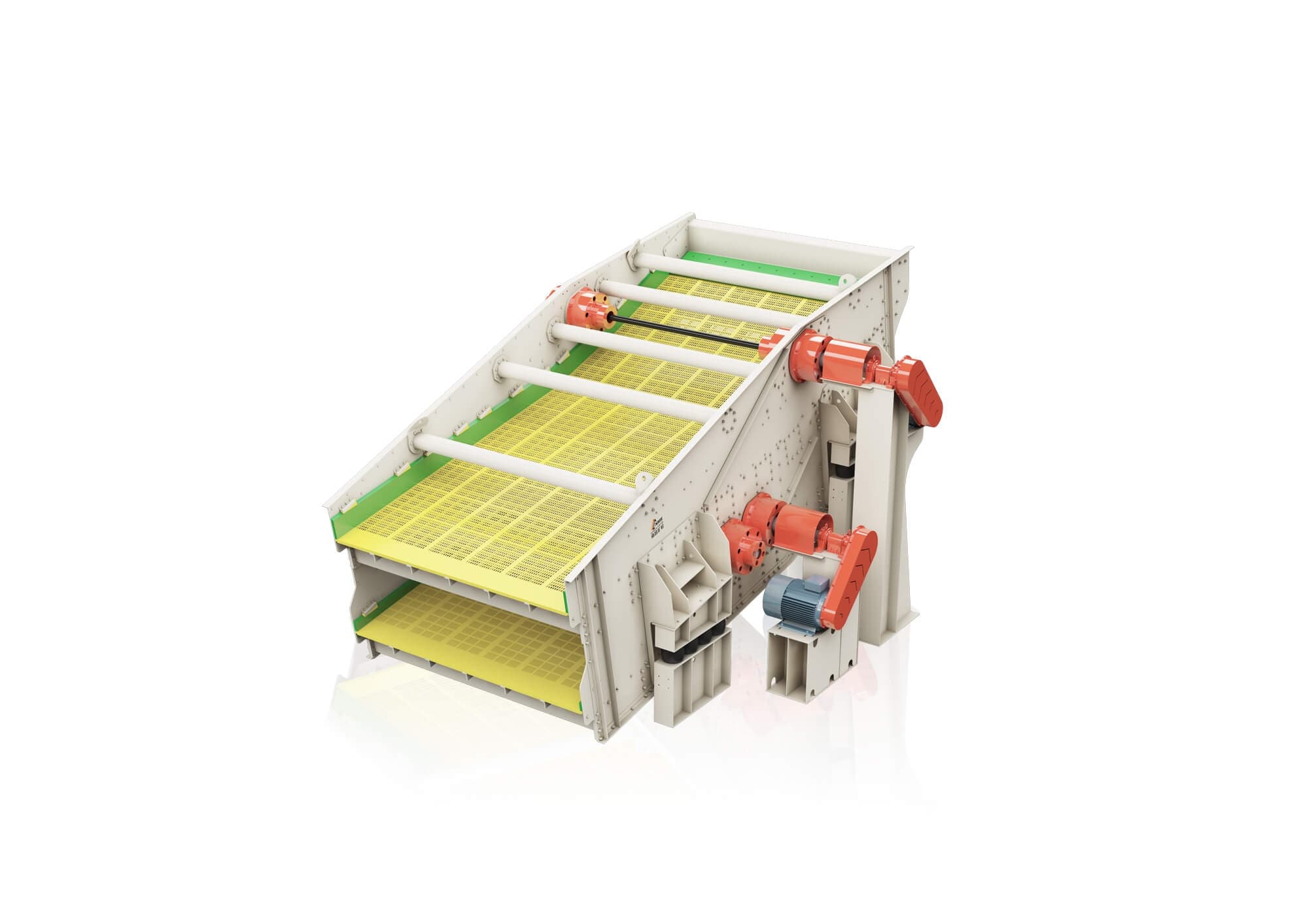 MOS Self-Synchronous Elliptical Screen - Self-synchronous elliptical motion screen for fine-particle-heavy materials.