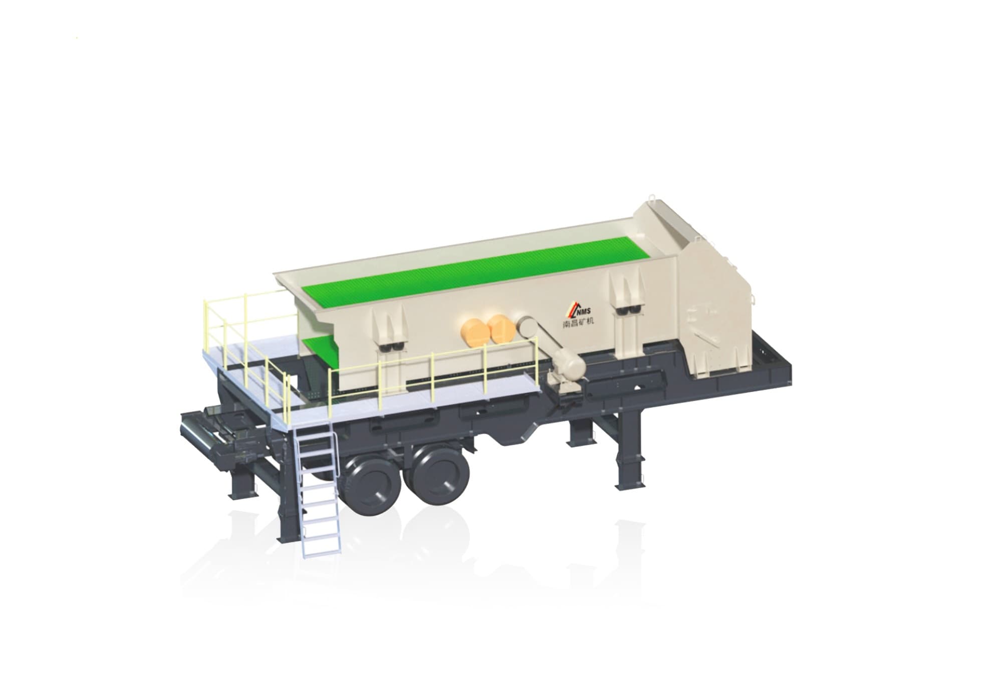 Planta Movil de Trituracion sobre Neumaticos Serie MP - Planta movil de mandibula sobre neumaticos para mineral duro y abrasivo.